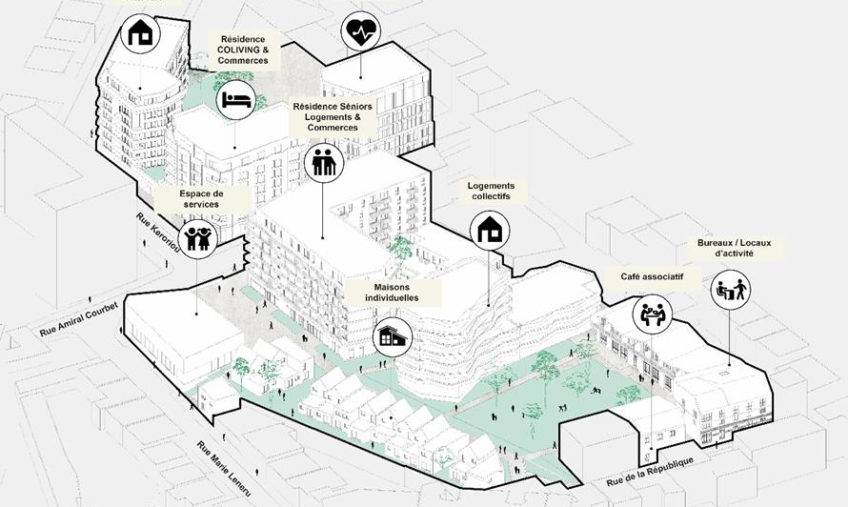 BUREAU BREST CENTRE VILLE  PROCHE JAURES A VENDRE - 1194