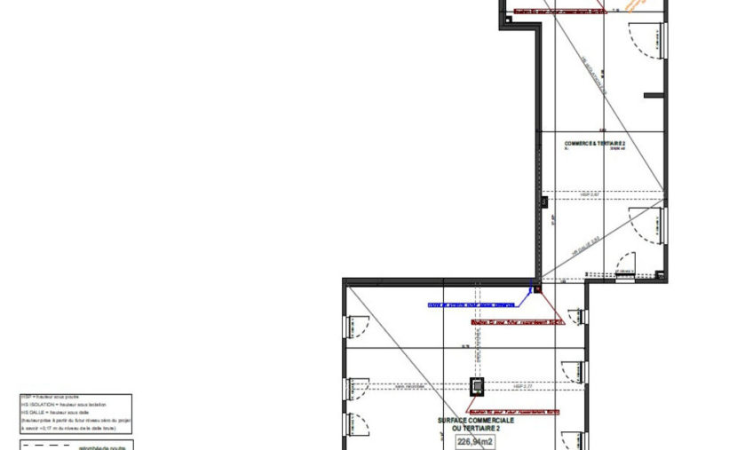 A VENDRE / A LOUER – LANDERNEAU CENTRE – LOCAL PROFESSIONNEL DE 226,94 M² - 1792