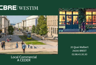 LOCAL COMMERCIAL BREST CENTRE VILLE JAURES A LOUER - 870