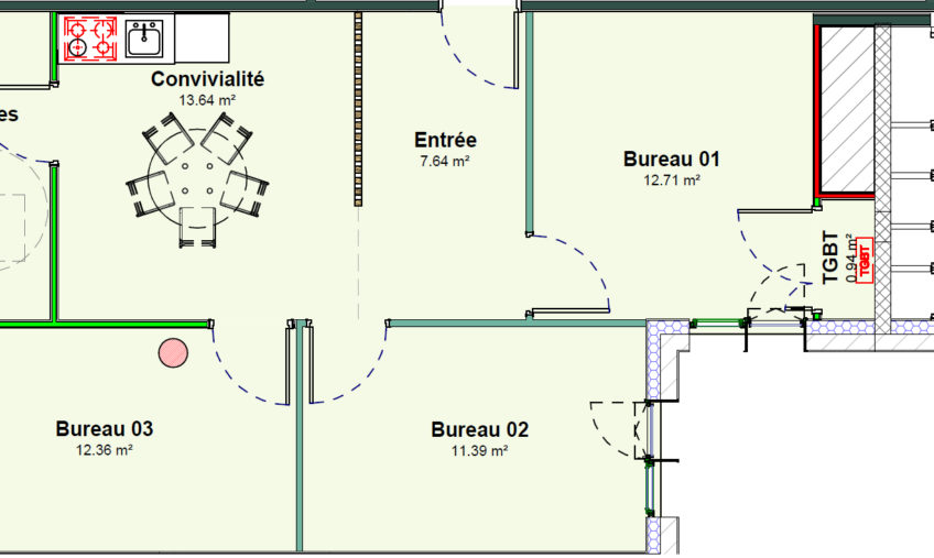 A LOUER – BREST HERMITAGE – BUREAUX DE 64 M2 - 1963