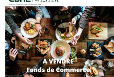A VENDRE FONDS DE COMMERCE