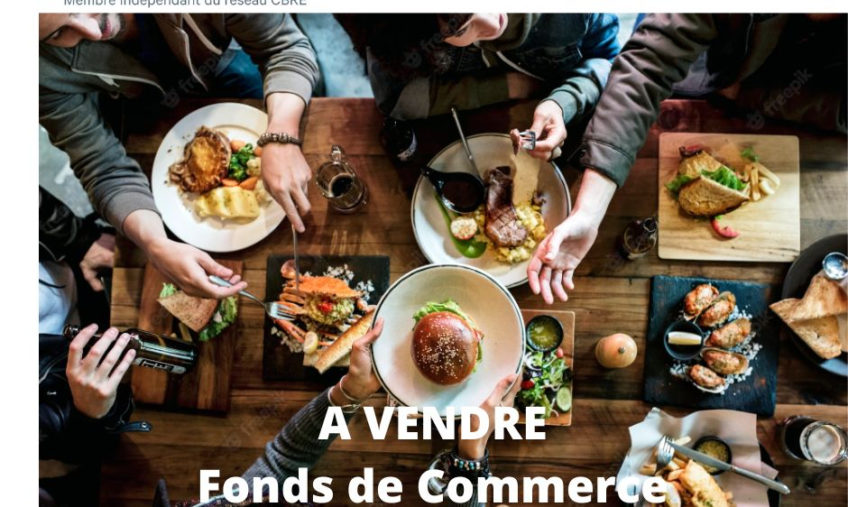 A VENDRE FONDS DE COMMERCE - 1849