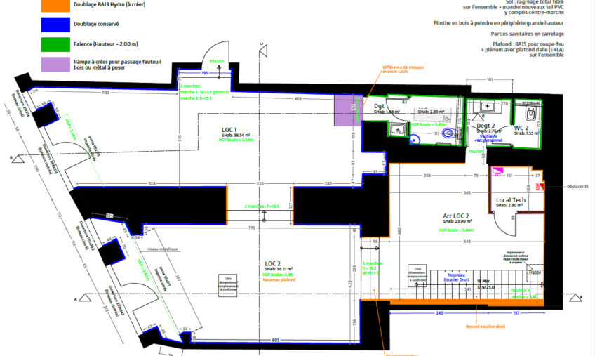 A LOUER – MORLAIX CENTRE – Local professionnel de 190 m² - 1932