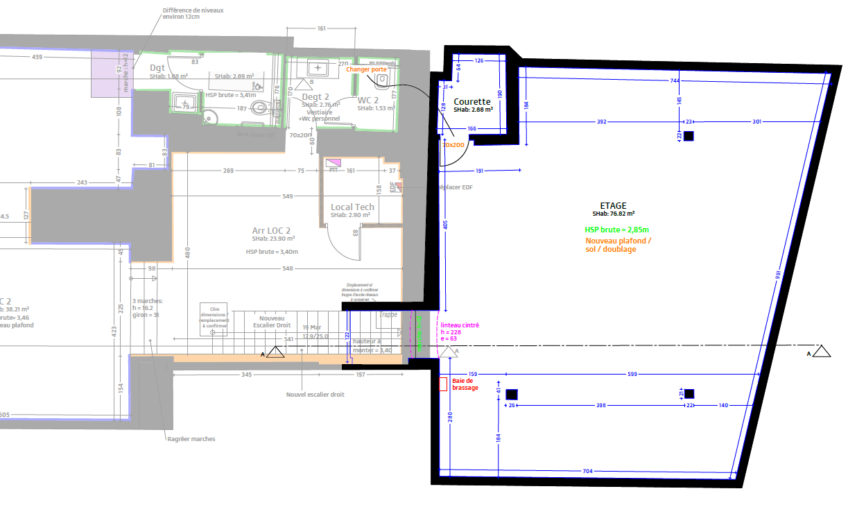 A LOUER – MORLAIX CENTRE – Local professionnel de 190 m² - 1932