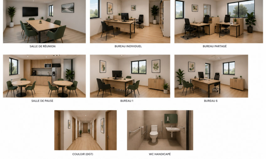 A LOUER – SAINT RENAN – CELLULE PROFESSIONNELLE DE 198 M² - 1974