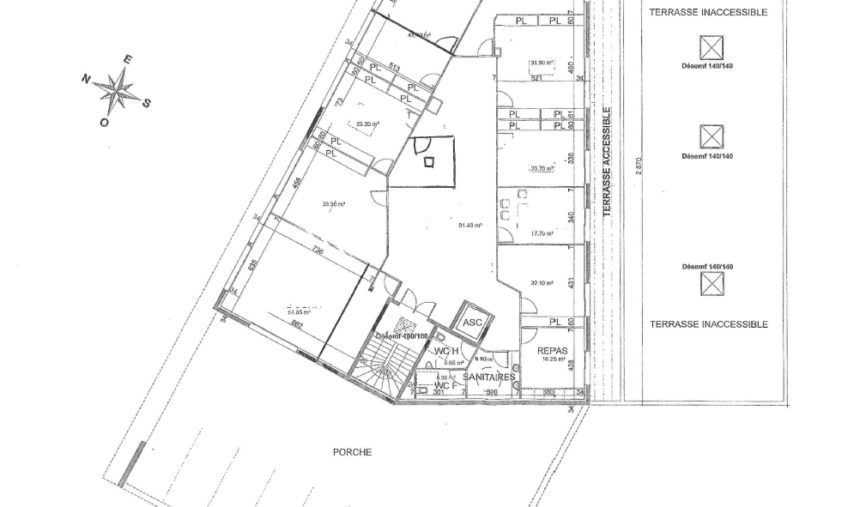 A LOUER – GUIPAVAS – BUREAUX DE 430 M2 - 1821