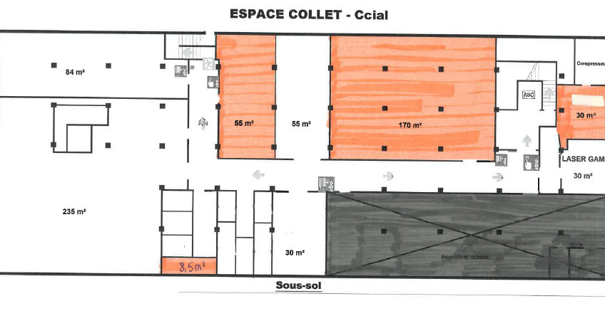 A VENDRE/ A LOUER ESPACE DESTOCKAGE CENTRE VILLE - 2063